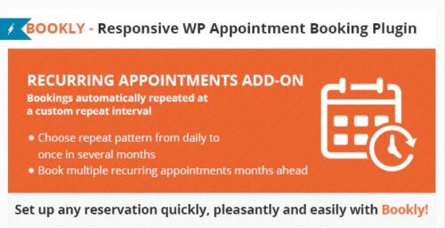 Bookly Recurring Appointments (Add-on)