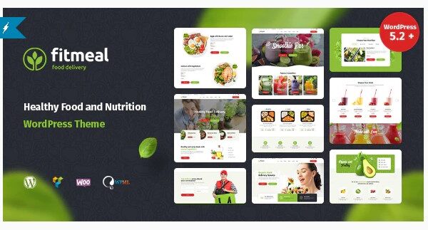 Fitmeal - Organic Food Delivery and Healthy Nutrition WordPress Theme