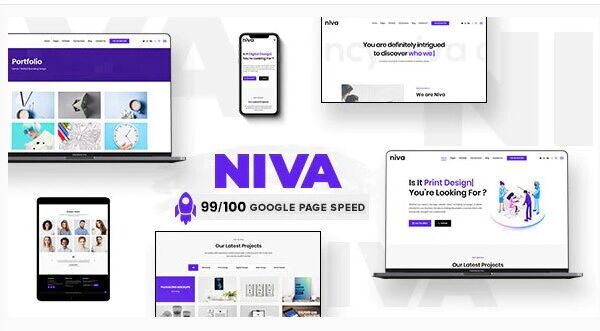 Niva - Creative Agency & Freelancer WordPress Theme