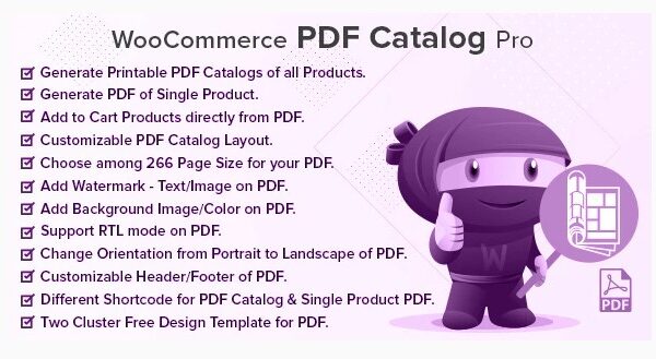 WooCommerce PDF Catalog Pro