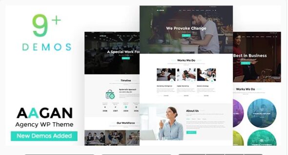 Aagan - Agency, Startup WordPress Theme