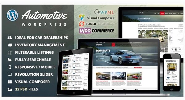 Automotive - Car Dealership Business WordPress Theme