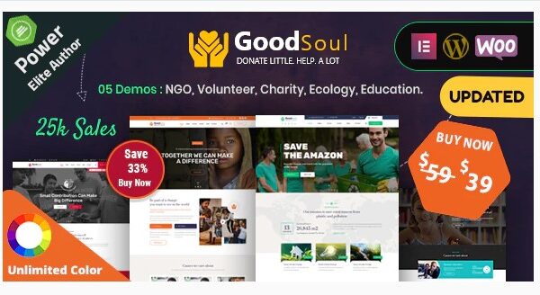 GoodSoul - Charity & Fundraising WordPress Theme