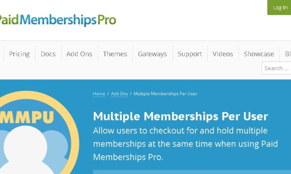 Paid Memberships Pro – Multiple Memberships per User