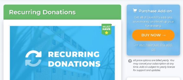 Give Recurring Donations