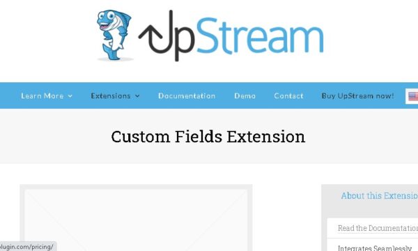 UpStream Custom Fields Extension