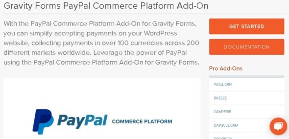 Gravity Forms PayPal Commerce Platform