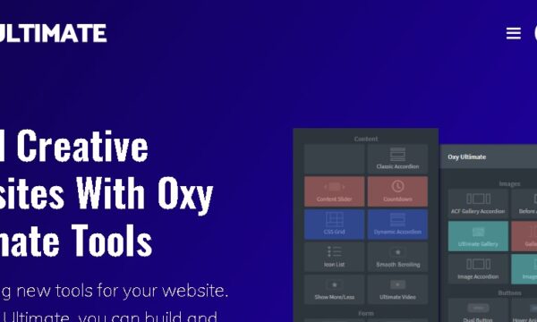Oxy Ultimate Build Creative Websites With Oxy Ultimate Tools