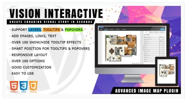 Vision Interactive Image Map Builder for WordPress