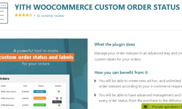 YITH Woocommerce Custom Order Status