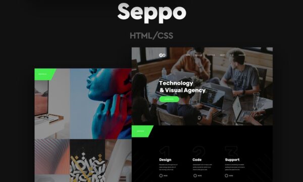 Seppo - One Page Corporate HTML Template