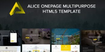 Alice Onepage Multipurpose HTML Template