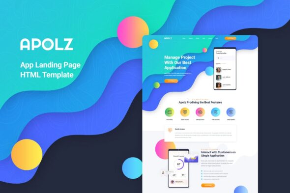Apolz - App Landing Page HTML Template