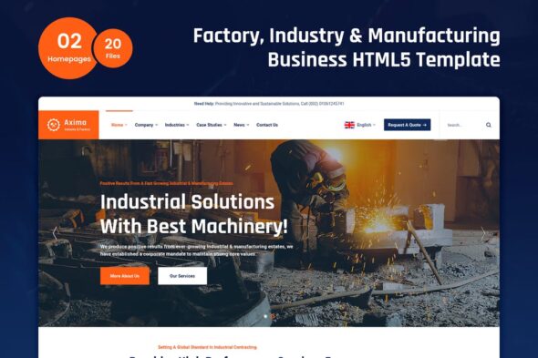 Axima - Factory and Industry HTML5 Template