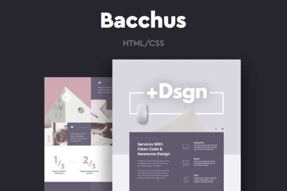Bacchus - One Page HTML Template