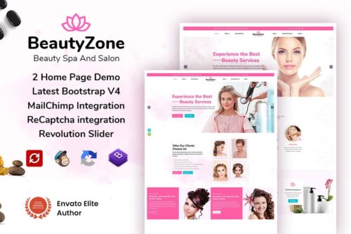 BeautyZone: Beauty Spa Salon & Massage Template