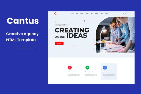 Cantus - One Page Agency HTML Template