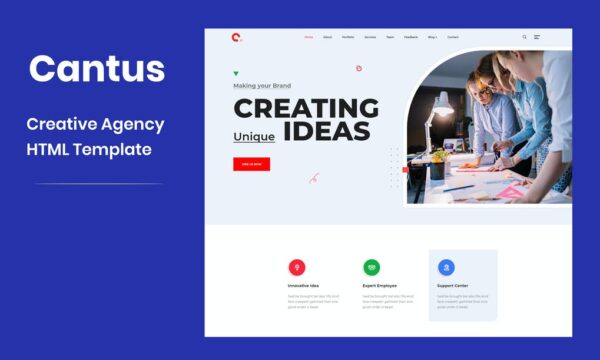 Cantus - One Page Agency HTML Template