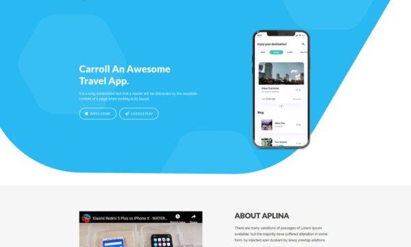 Carroll - App Landing Page HTML Template
