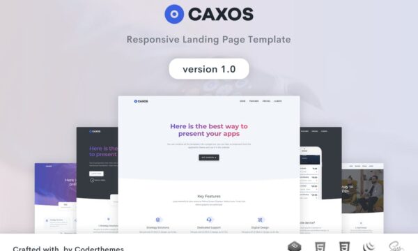 Caxos - Landing Page Template