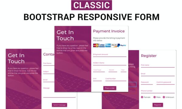Classic - Bootstrap Responsive Form