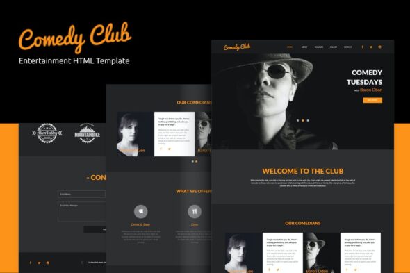 Comedy Club - Entertainment HTML Template