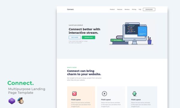 Connect Multipurpose Landing Page Template