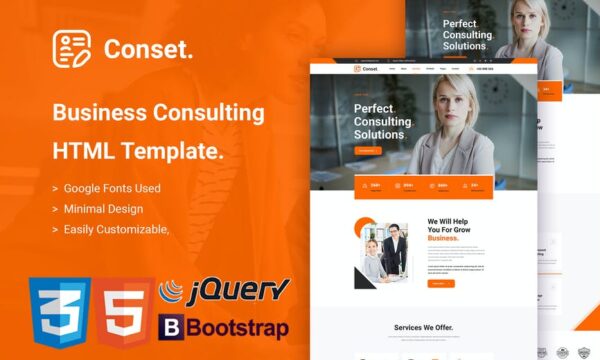 Conset - Business Consulting HTML5 Template