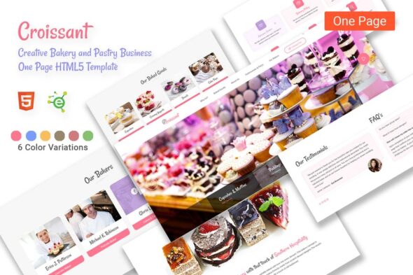 Croissant - Bakery and Pastry HTML5 Template