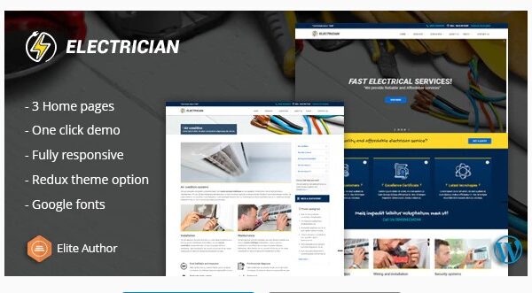Electrician - Electrical And Repair Service WordPress Theme