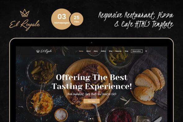 Elroyale - Restaurant & Cafe HTML5 Template