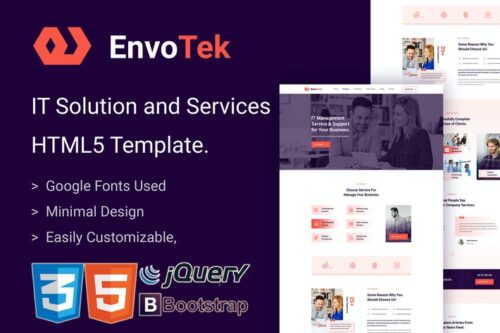 EnvoTek - IT Services and Solutions HTML5 Template