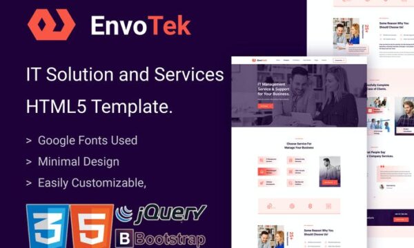 EnvoTek - IT Services and Solutions HTML5 Template