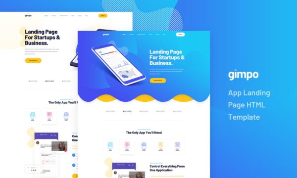 Gimpo - App Landing Page HTML Template