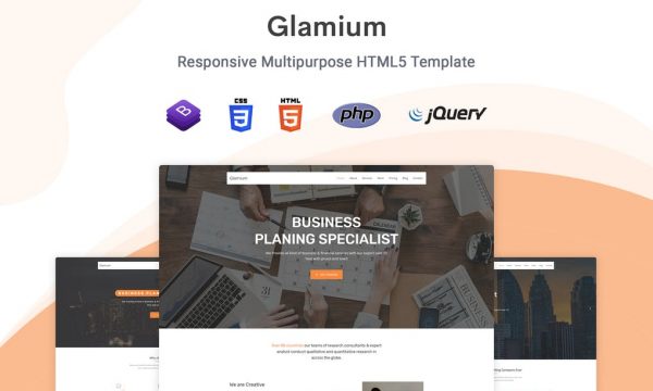 Glamium - Responsive Multipurpose HTML5 Template