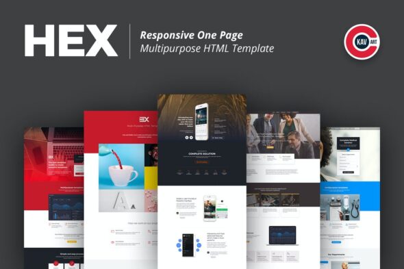 HEX - One Page Multipurpose HTML Template