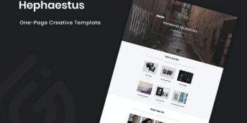 Hephaestus - One-Page Creative Template