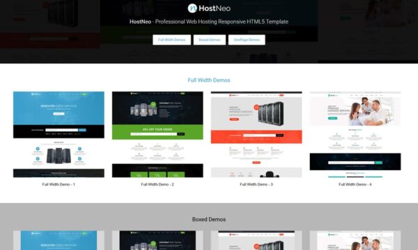 HostNeo - Web Hosting Responsive HTML Template