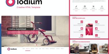 Iodium- Onepage PersonalPortofolio HTML Template