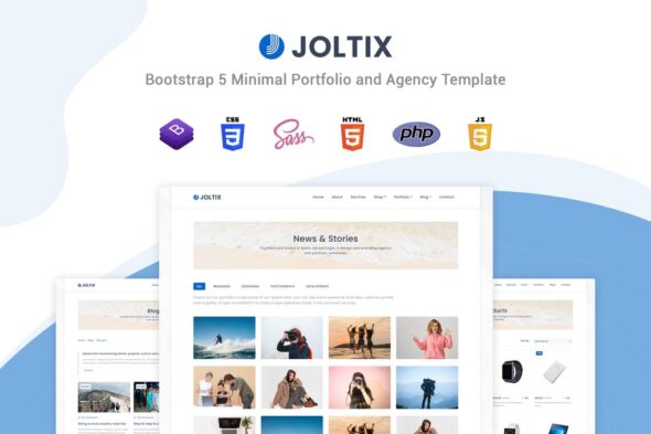 Joltix - Minimal Portfolio Template and Agency