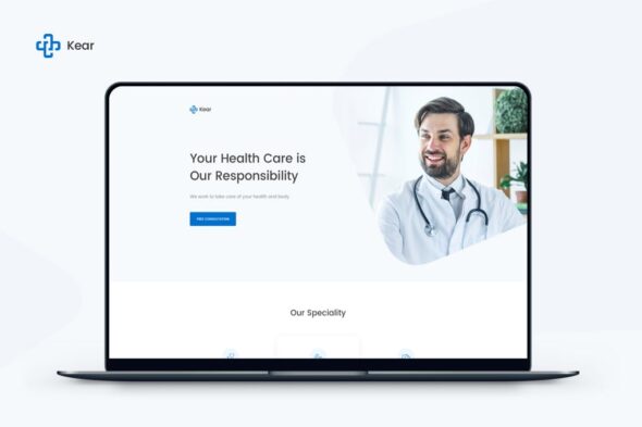Kear - Medical & Healthcare Landing Page Template