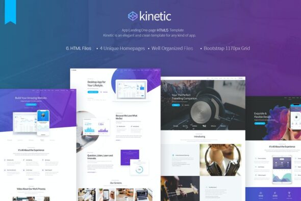 Kinetic - App Landing Page