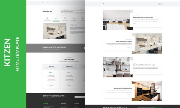 Kitzen Modern Kitchen HTML Template