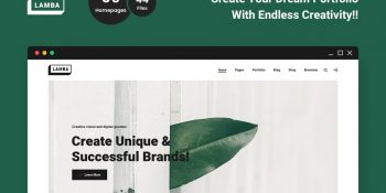 Lamba - Creative Portfolio & Agency HTML5 Template