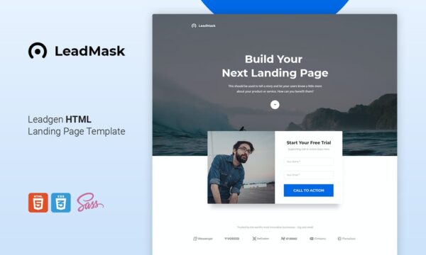 LeadMask - Leadgen HTML Landing Page Template