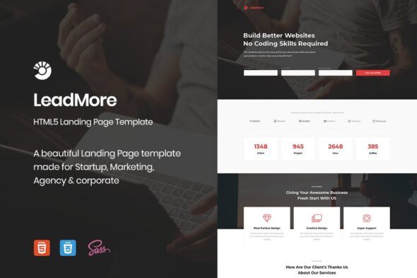 LeadMore - HTML5 Landing Page