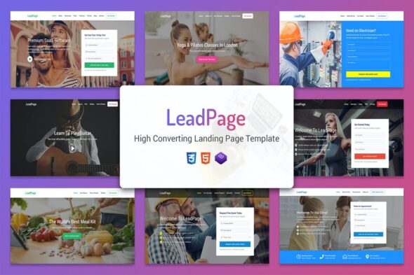 LeadPage - Marketing HTML Landing Page