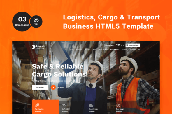 Logisti - Logistics & Transport HTML5 Template
