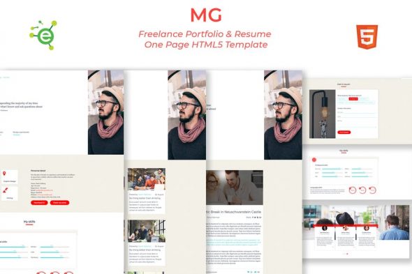 MG - HTML5 Portfolio & Resume Template