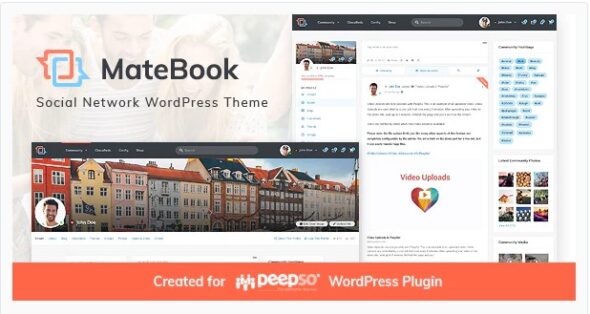 Matebook - Social Network WordPress Theme